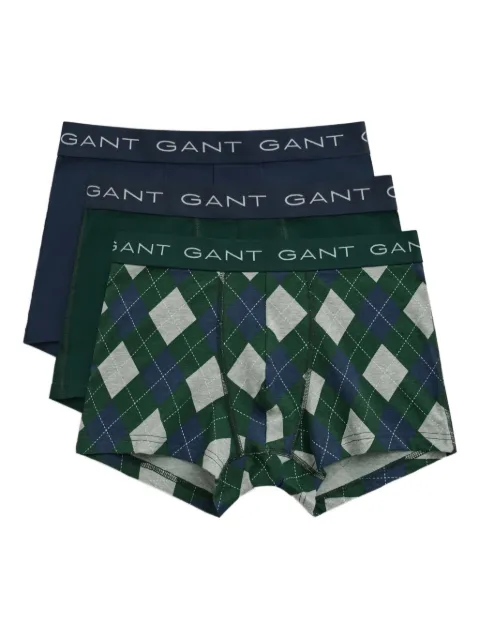 Gant print trunk (pack of three) Green 902533033374