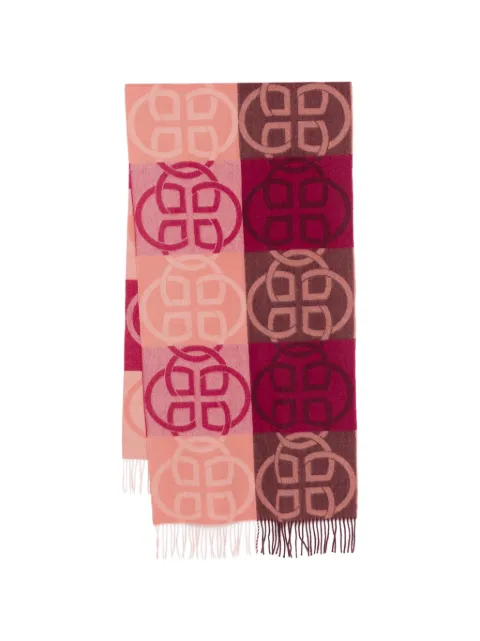 Gant monogram-pattern scarf Pink 4920256
