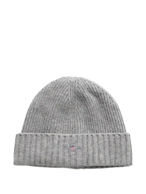Gant logo cotton blend beanie Grey 9910054093