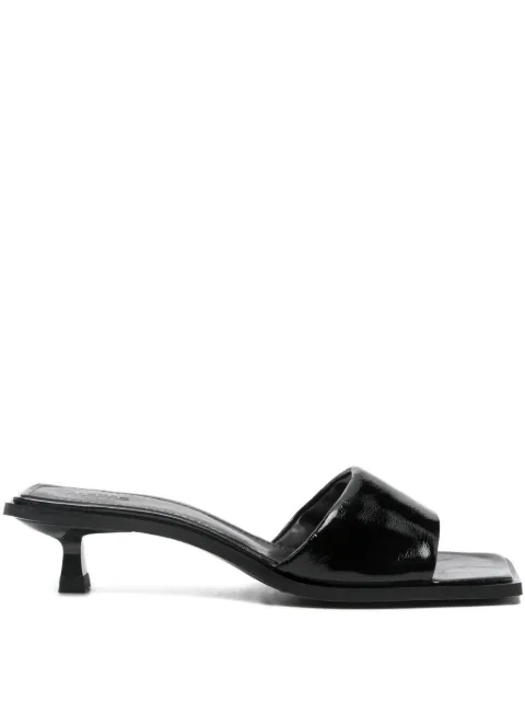 ALOHAS 30mm square toe heeled sandals Black S10107202
