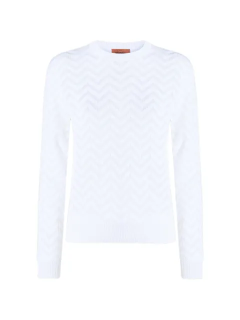 Missoni chevron knit jumper White DC26SN00BK01H2