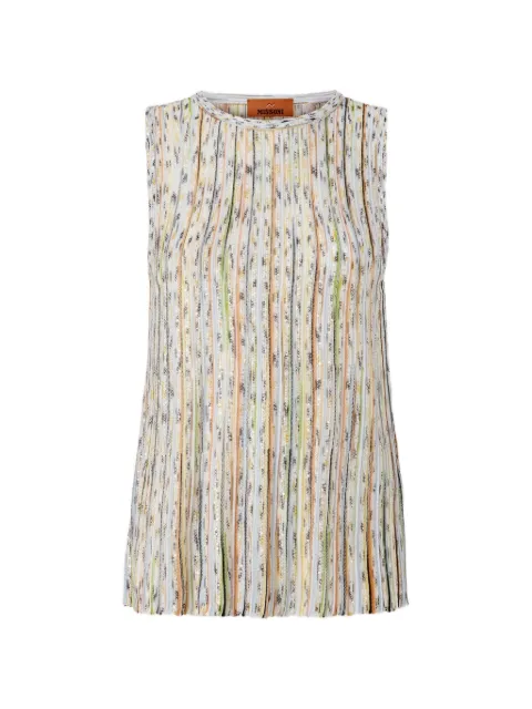 Missoni sequin-embellished round-neck top Neutrals DS26SK0SBK01H1