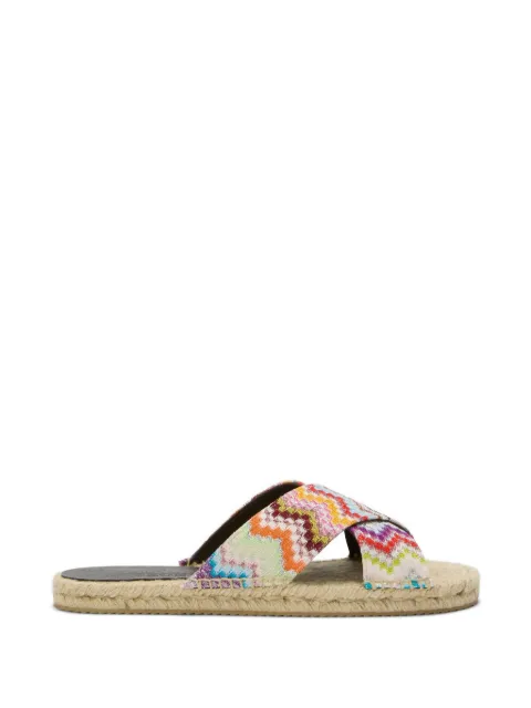 Missoni zigzag-patterned espadrilles Neutrals MWB005