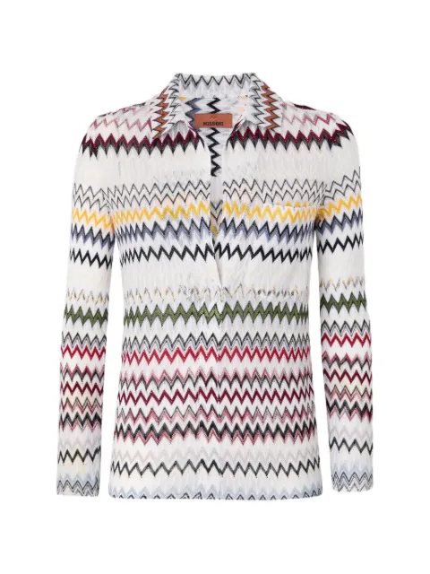Missoni zigzag blouse White DS26SJ0GBR0150