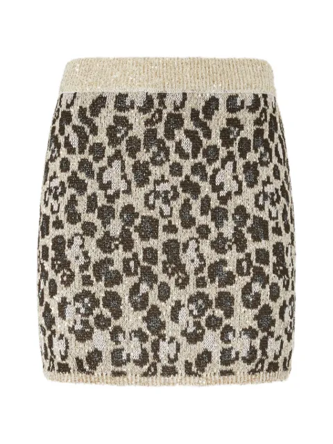 Missoni animal-print mini skirt Neutrals DS26SH0UBK01HD