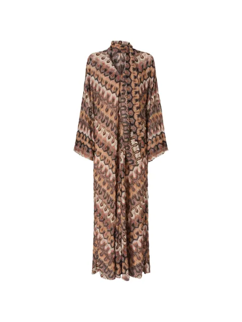 Missoni long sleeved dress Brown DS26SG2DBR014Q