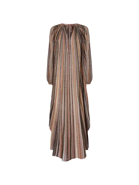 Missoni striped embellished maxi dress Brown DS26SG2CBK01CL