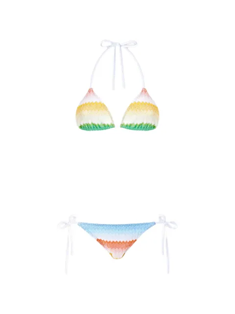 Missoni chevron-patterned bikini White MC22SP00BR014G
