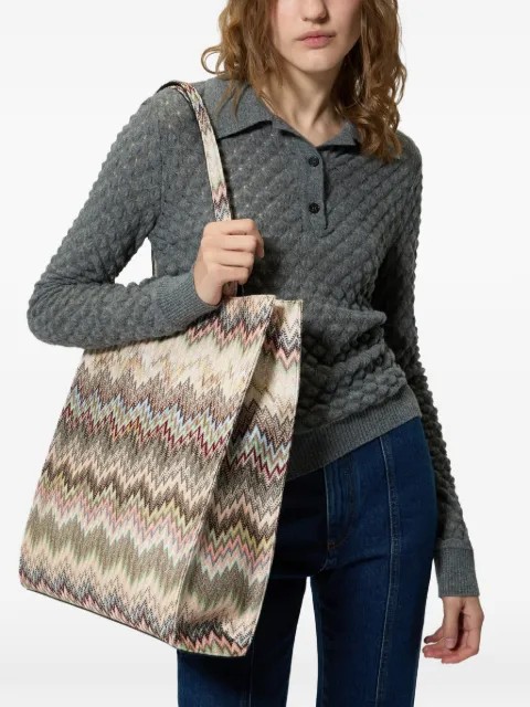 Missoni zigzag tote bag Neutrals MI10090F