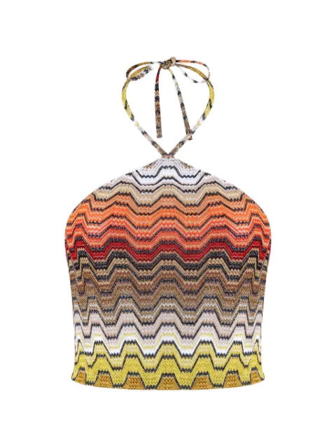 Missoni top in viscose lamé with halterneck Neutrals MC23SK01BR015DS91SC