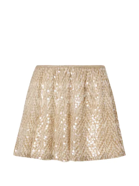 Missoni sequin-embellished mini skirt Neutrals MC22SI00BR014Y