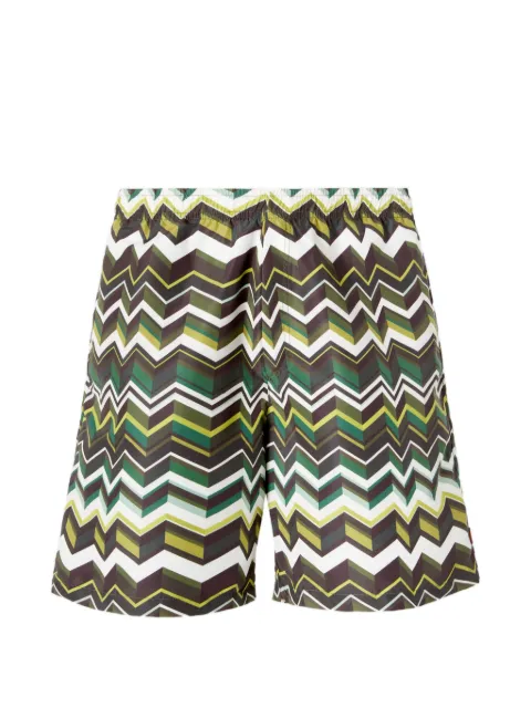 Missoni Zigzag-pattern swim shorts Green BS26SP02BW00ZW
