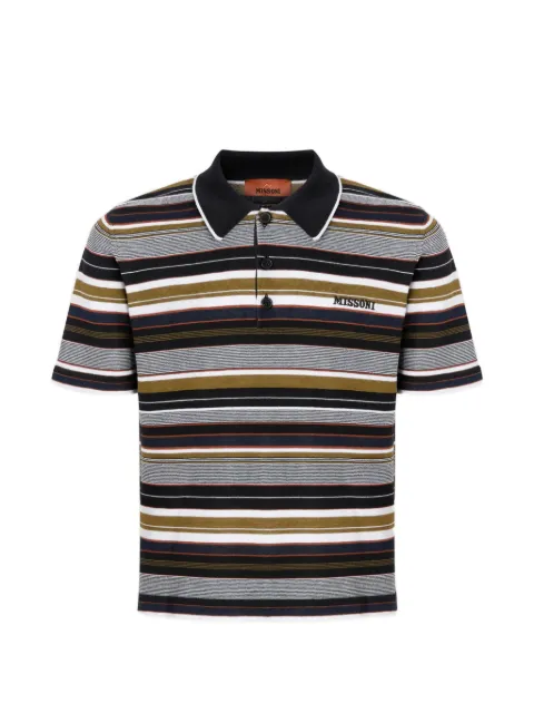 Missoni logo-embroidered polo shirt Grey US26S20OBK01HJ
