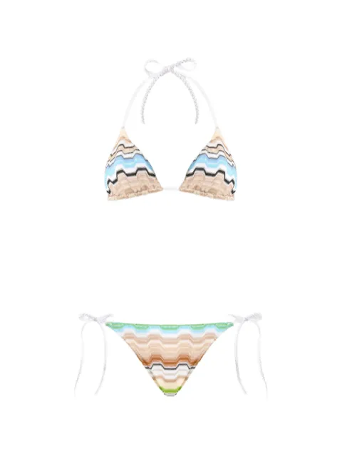 Missoni bikini in pure viscose with greek motif White MC22SP00BR015E