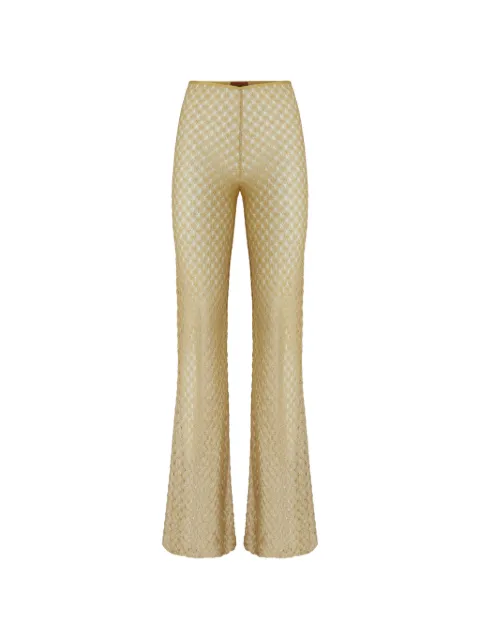 Missoni knitted flared pants Gold MC25SI00BR014R