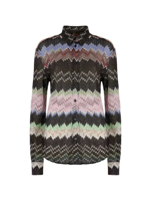 Missoni snake-pattern shirt Brown DS26SJ0OBR014W