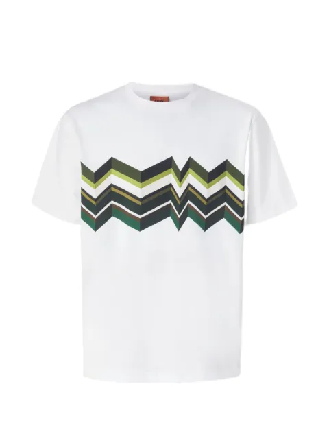 Missoni zigzag-print-detail T-shirt White BS26SL00BJ00QP