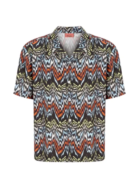 Missoni patterned short-sleeve shirt Black BS26SJ01BW010M