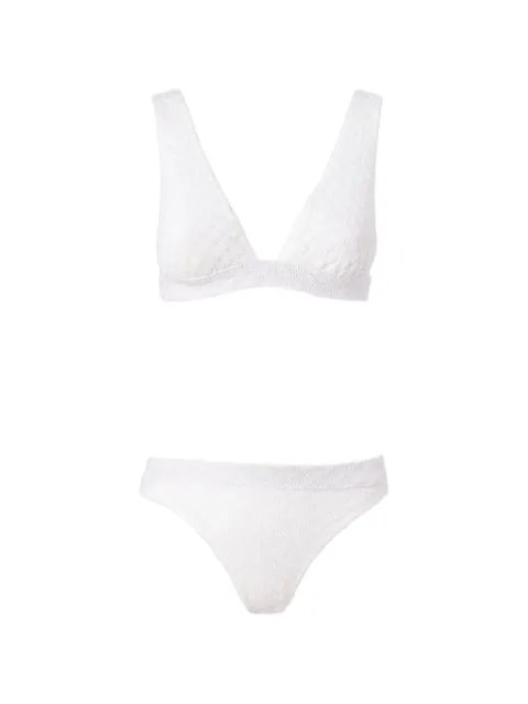 Missoni textured bikini set White MC22SP02BR014R