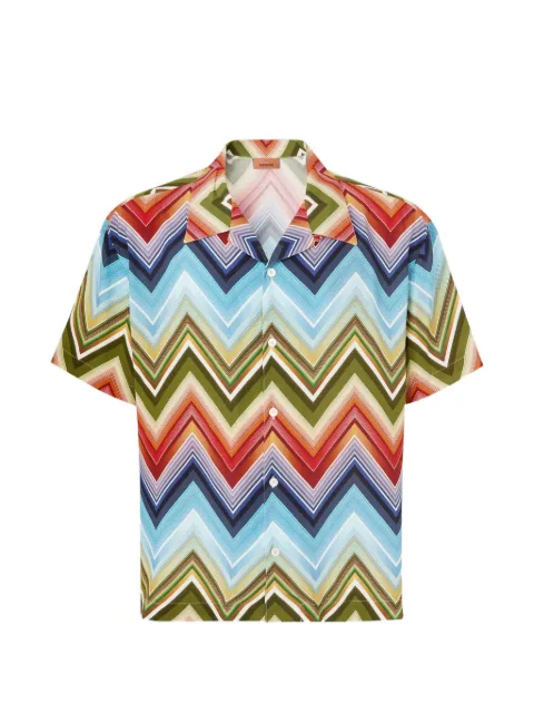 Missoni zigzag-pattern shirt Blue BS26SJ01BW010Q