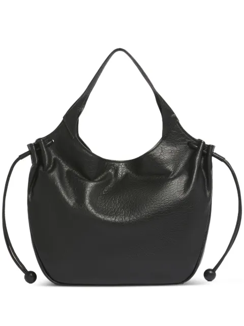 Marni leather Trunkaroo soft medium tote bag Black SBMP0271U0P8033