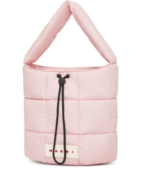 Marni padded quilted bucket bag Pink SBMP0269A0P8068