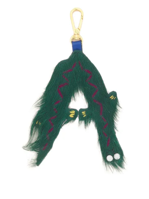 Marni long-hair animal alphabet charm Green PCMO0064Q0P8898