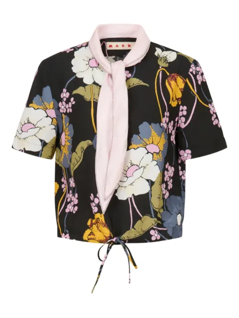 Marni floral blouse Black TTMA0439Q0UTVA65