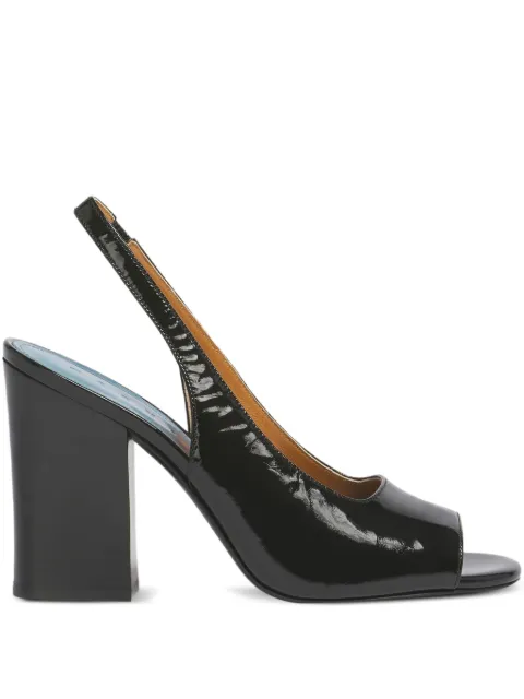 Marni open-toe heeled slingback sandals Black SAMS030410P7589