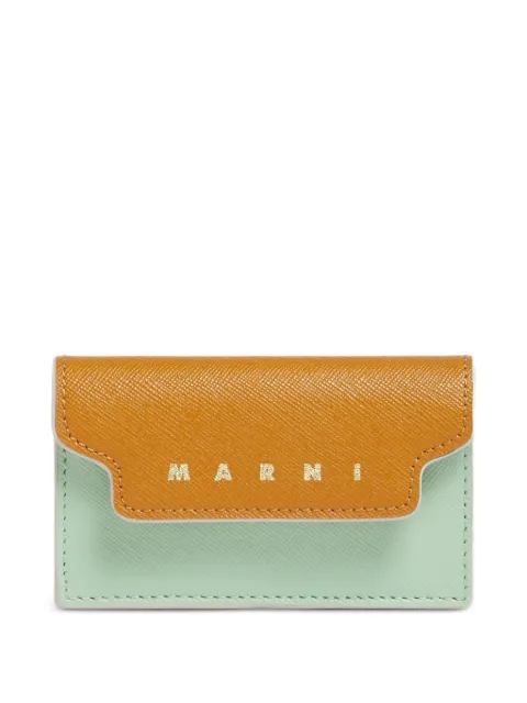 Marni saffiano leather wallet Brown PFMOT05U23LV520