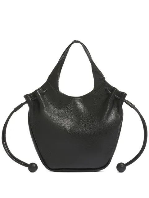 Marni grained leather tote bag Black SBMP0272U0P8033
