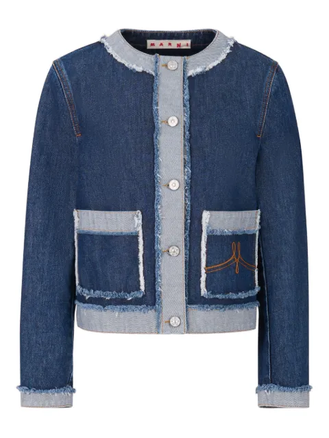 Marni denim inside-out jacket Blue JKJD0396SQUSCY68