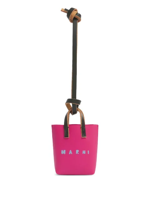 Marni micro tote bag charm Pink PCMO0060A0P8899