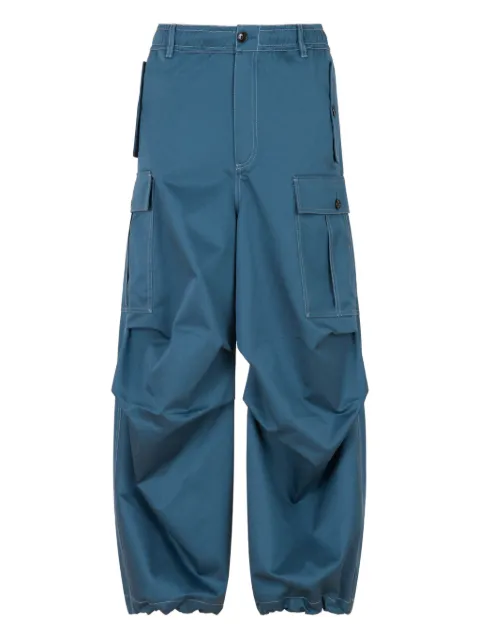 Marni water-repellent gabardine workwear pants Blue PUMU0247A2UTC567