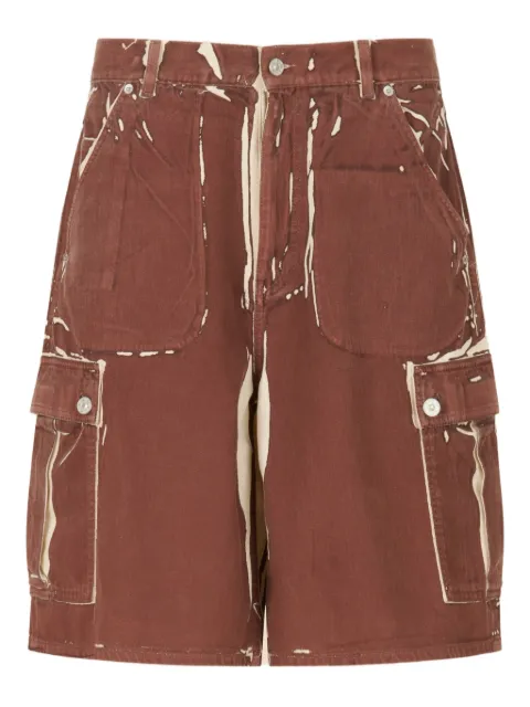 Marni belt-loop printed shorts Brown PUJU0125A1USCY64PRM37