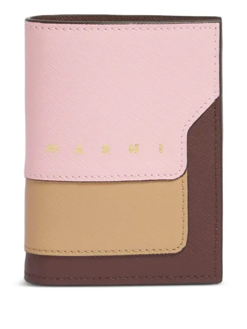 Marni saffiano leather bifold wallet Pink PFMOQ14U28LV520