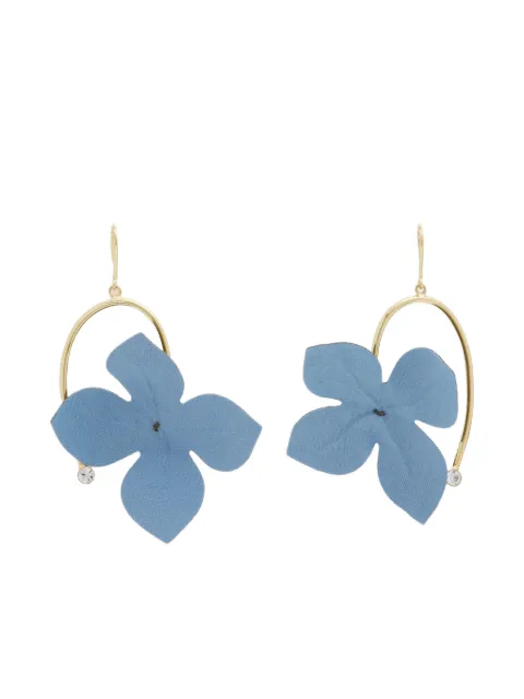 Marni poplin flower hook earrings Gold ORMV0637A0T2000