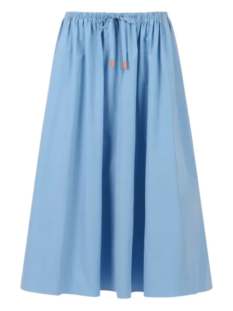 Marni drawstring gathered midi skirt Blue GOMA0825S0UTC22300B31