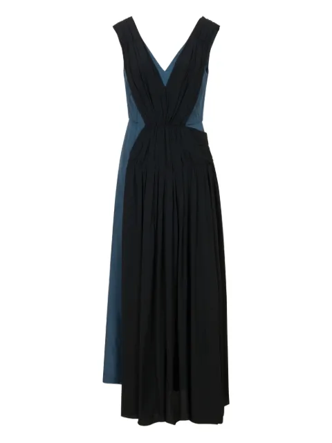 Marni twill dress with asymmetric draping Black ABMA0458Q0UTVA53