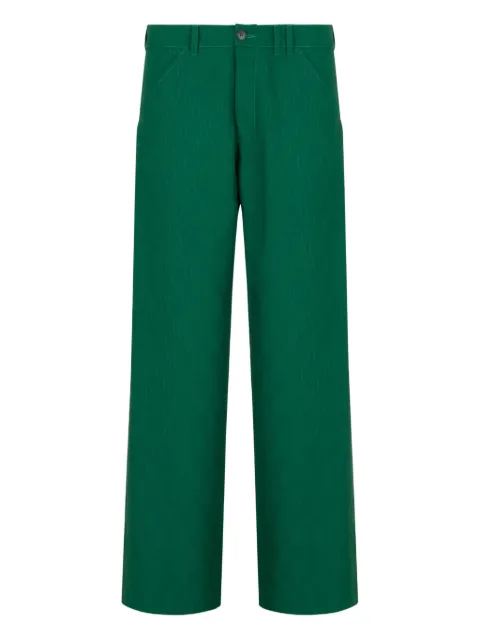 Marni pocket belt-loop trousers Green PUMU0325SUUTWA44