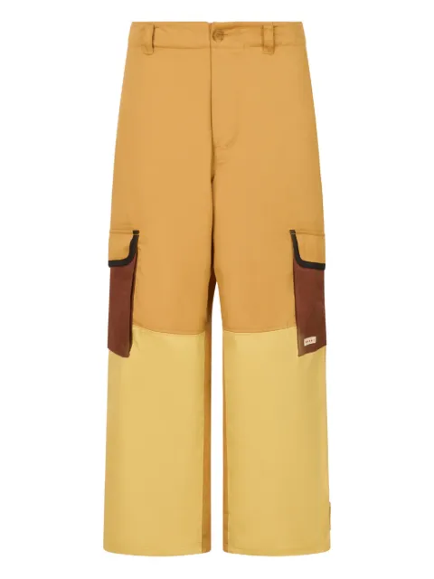 Marni colour-block cargo pants Yellow PUMU0330QXUTC567