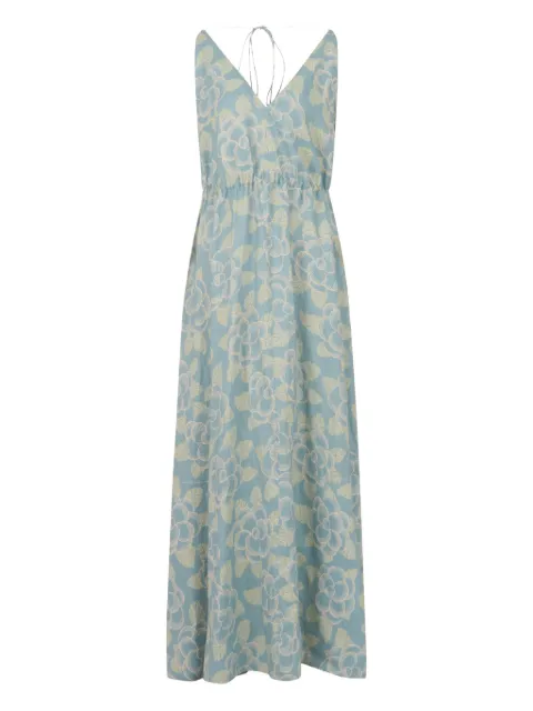 Marni floral-pattern maxi dress Blue ABMA1546S0UTR028