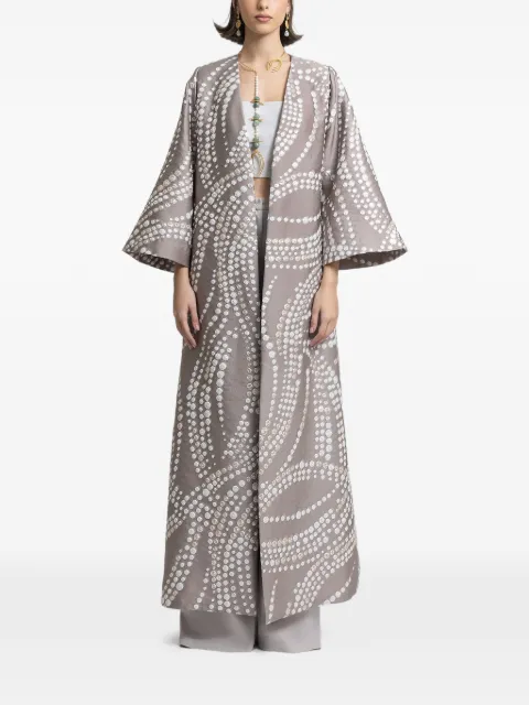 Gemy Maalouf structured cape Grey GMCP257516KM