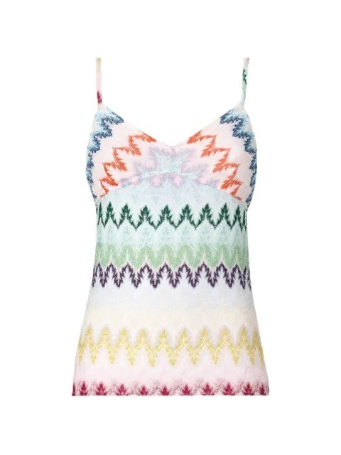 Missoni V-neck zig-zag top White DS26SK15BR015I