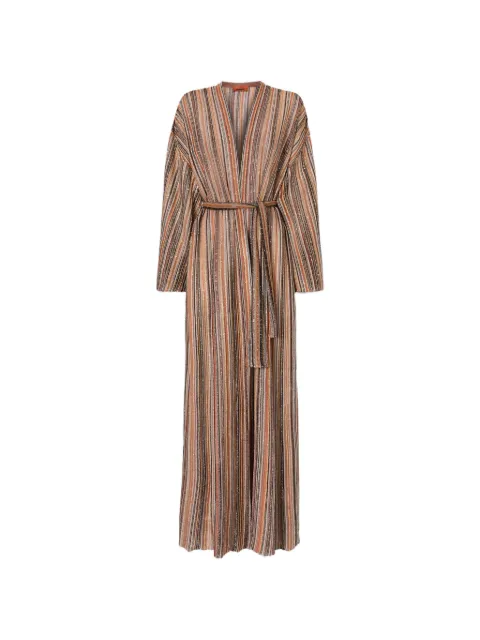 Missoni striped belt cardigan Brown DS26SM02BK01CL
