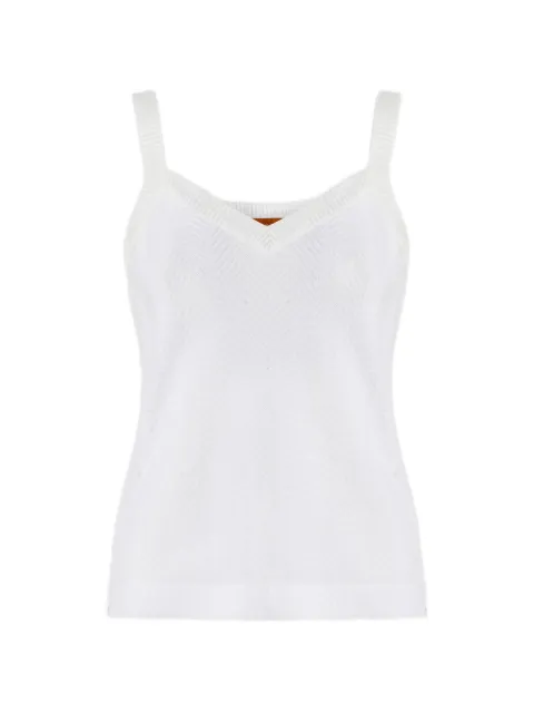Missoni V-neck texture top White DC25SK00BR0122