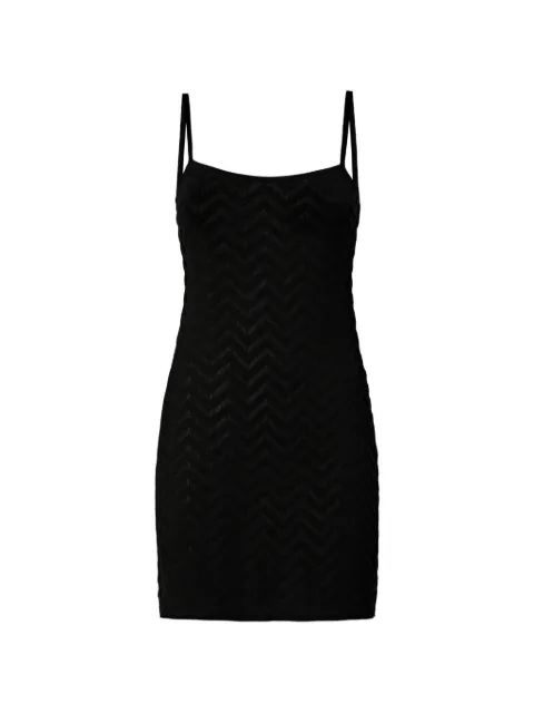 Missoni chevron-pattern minidress Black DC26SG01BK01H2