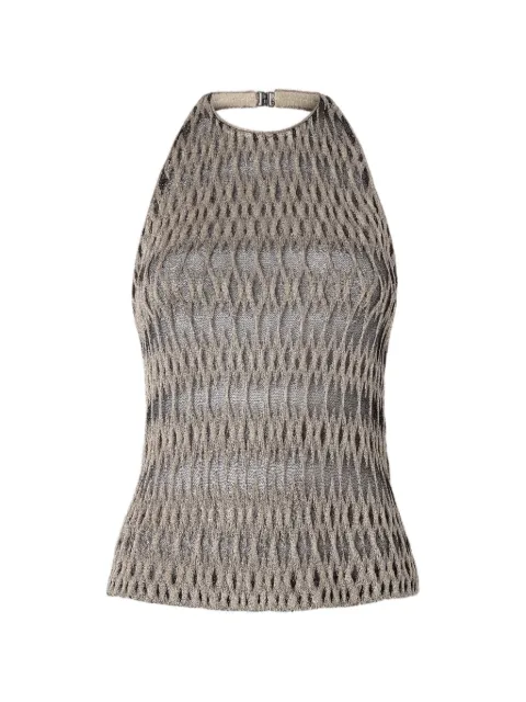 Missoni halterneck patterned top Neutrals DS26SK01BR014V