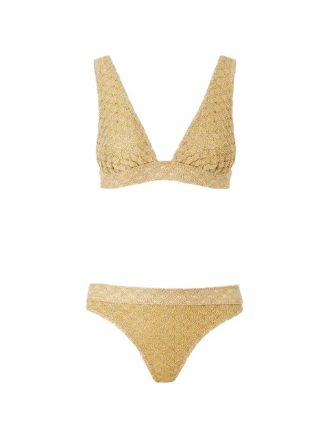 Missoni textured bikini set Gold MC22SP02BR014R