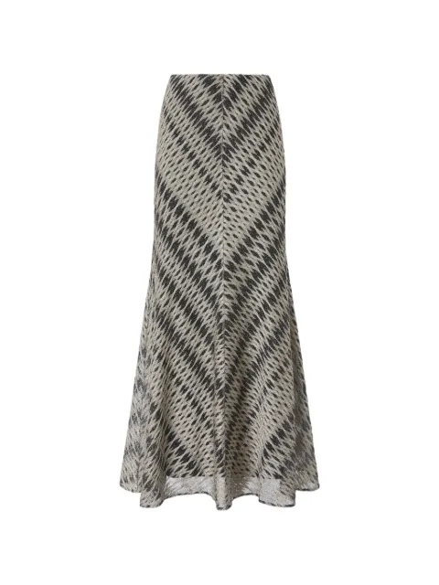 Missoni 3D diamond-pattern maxi skirt Neutrals DS26SH17BR014V